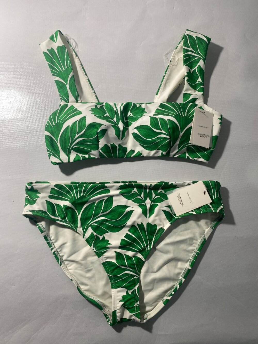 NEW Size XL Alex Marie 2-Piece Bikini Set Top & Bottom Nouveau Tropical Green